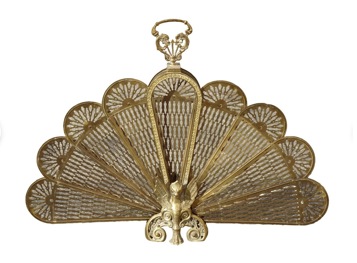 Brass Fireplace Fan