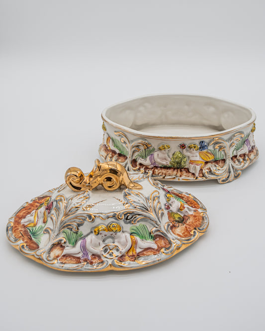 Cherub Covered Tureen Dish