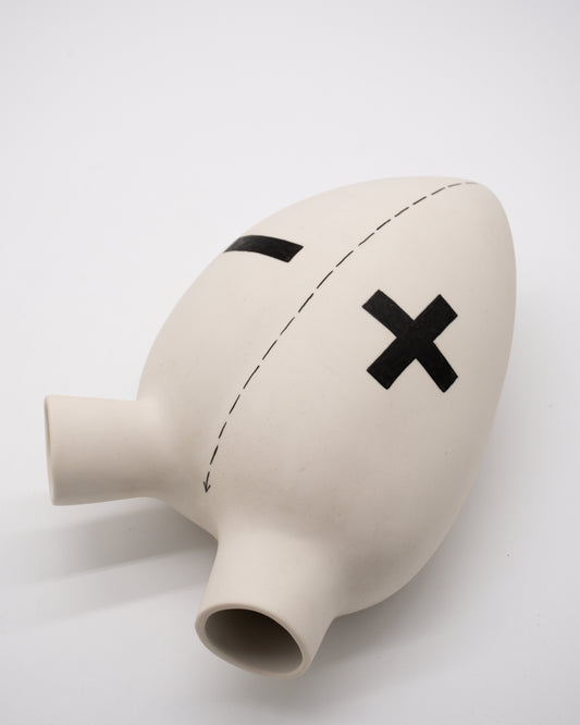 Ceramic Heart Wall Mounted Vase - Plus Minus