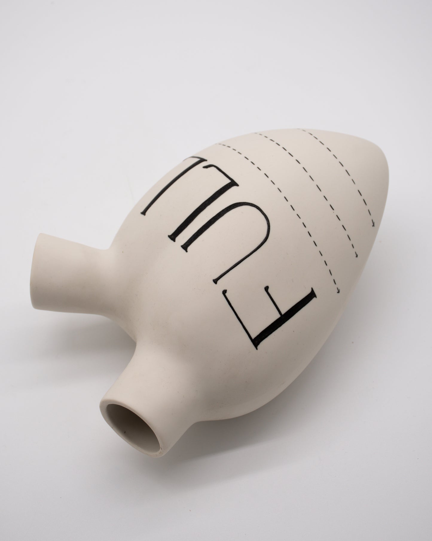 Ceramic Heart Wall Mounted Vase - Full