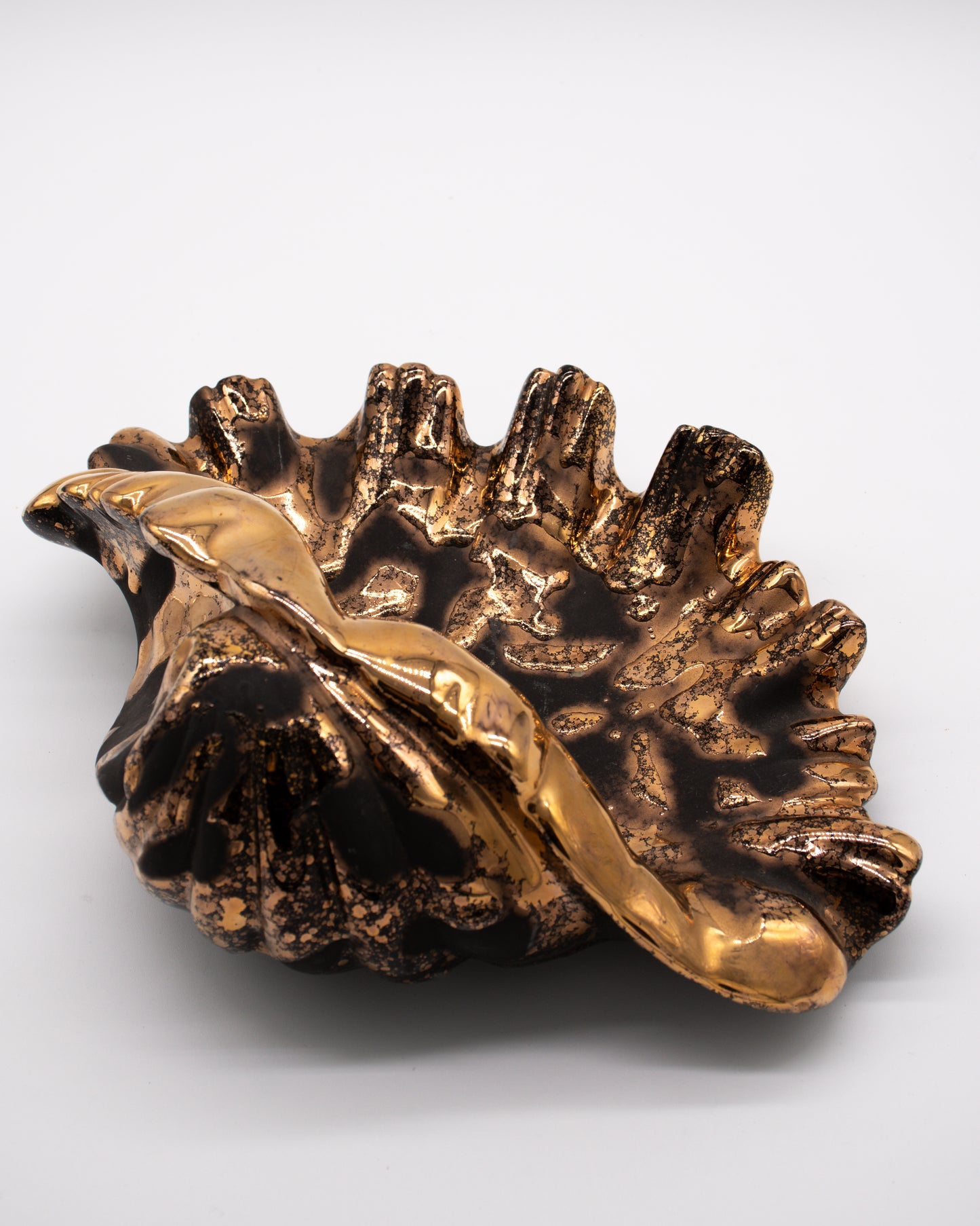 Gold and Black Seashell by Westwood Ware