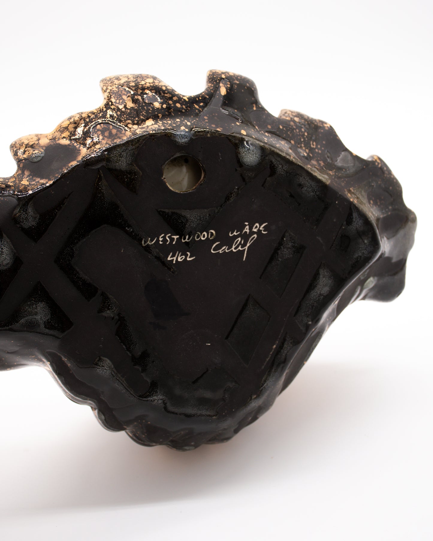 Gold and Black Seashell by Westwood Ware