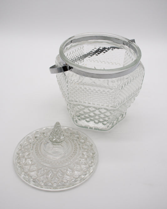 Vintage Glass Ice Bucket