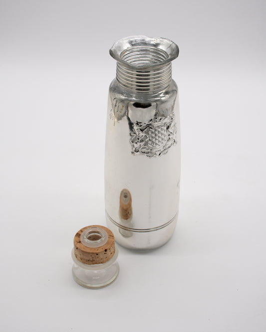 Vintage Silver Plated and Glass Decanter