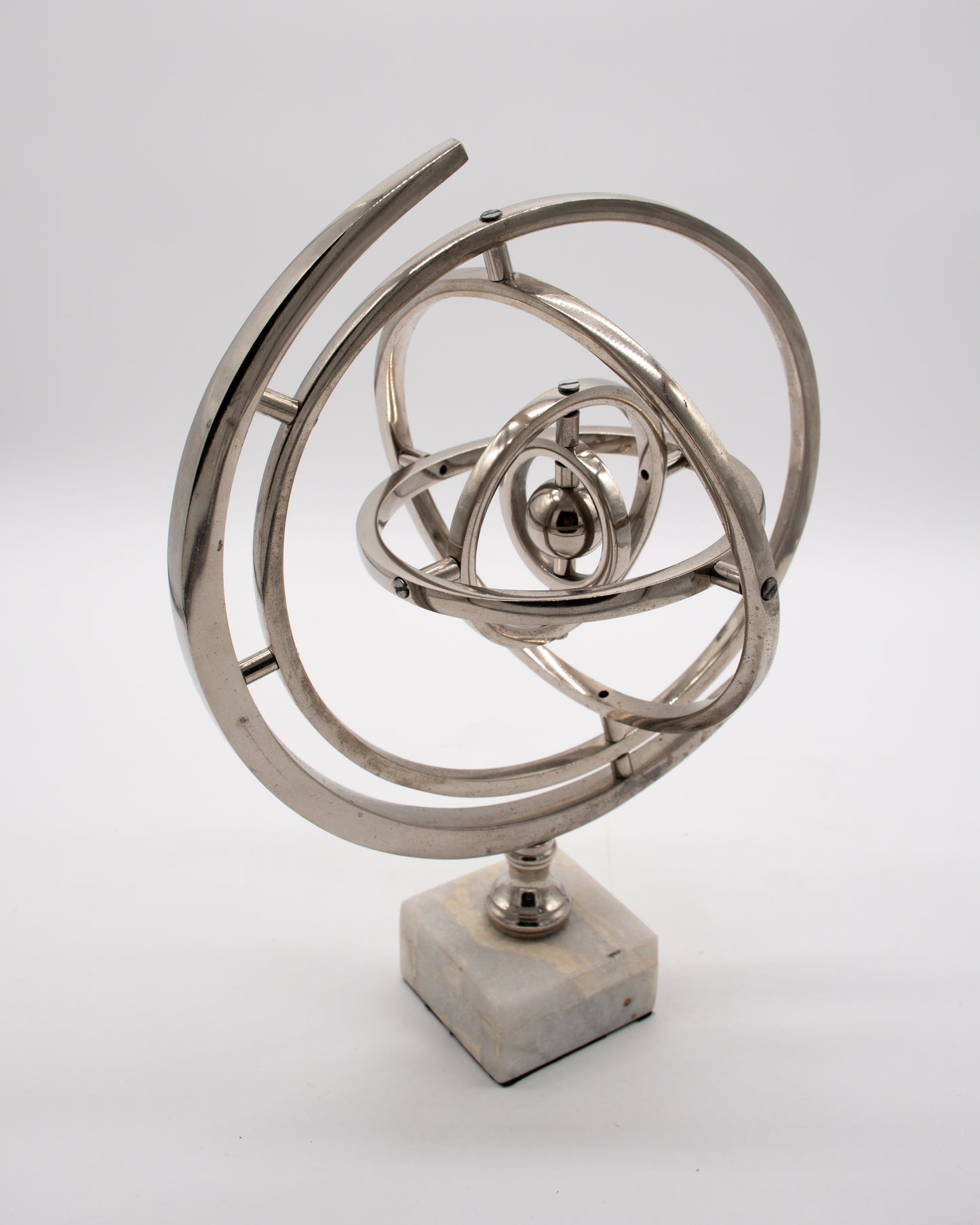 Armillary Globe with Marble Base