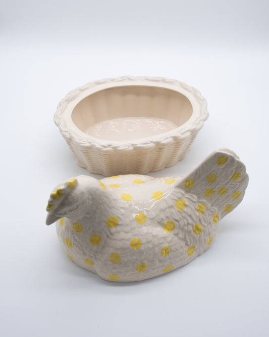 Portuguese Ceramic Hen Dish