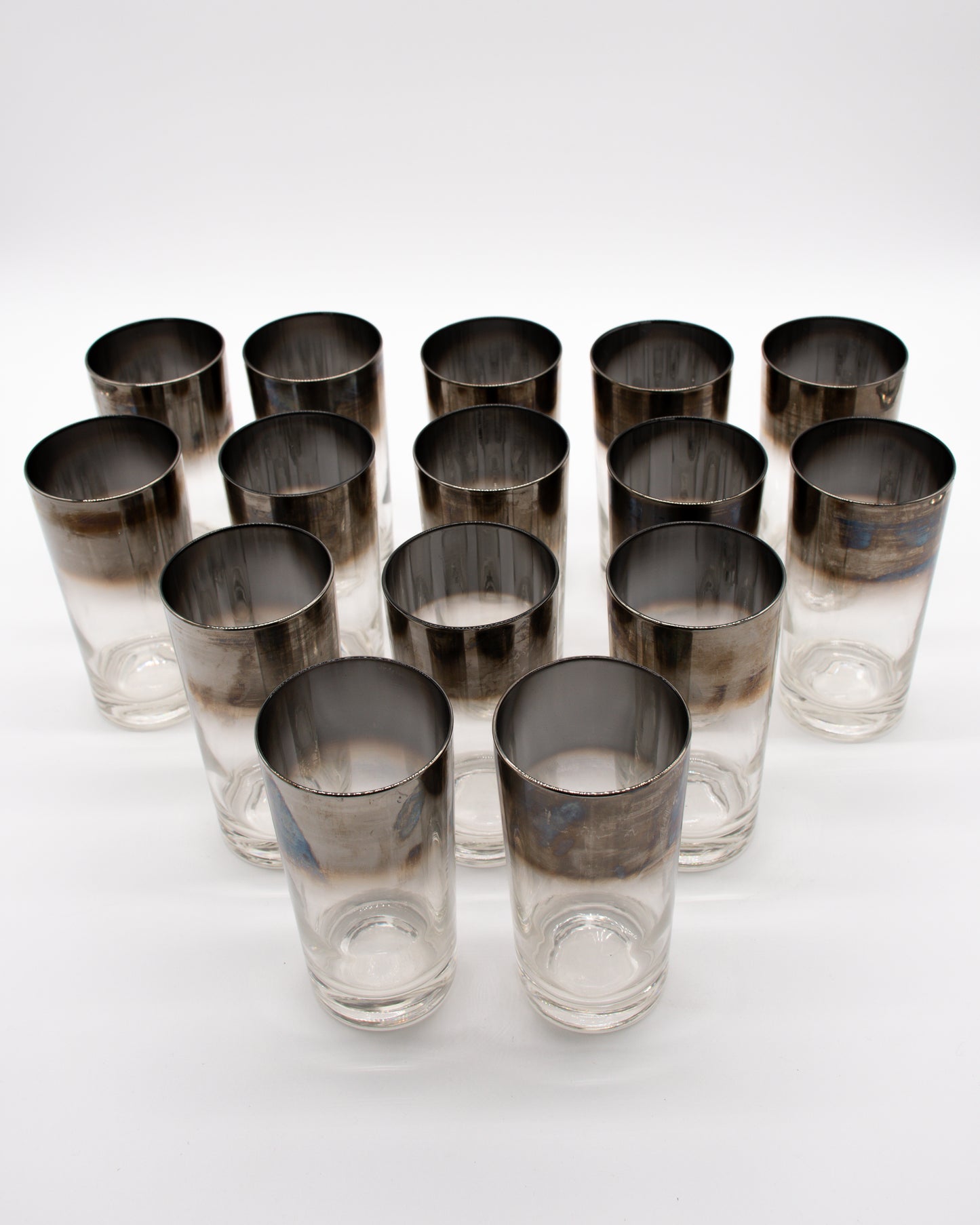 Silver Fade Highball Glasses 15 Set