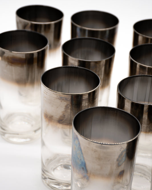 Silver Fade Highball Glasses 15 Set