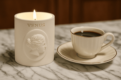 Venus Candle – Velvet Cherry Oak | Handmade Eco Resin Candle
