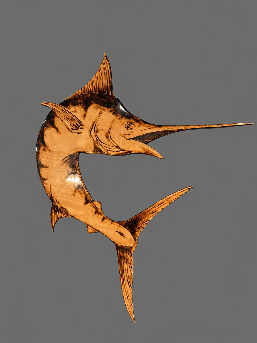 Marlin Wooden Wall Sculpture