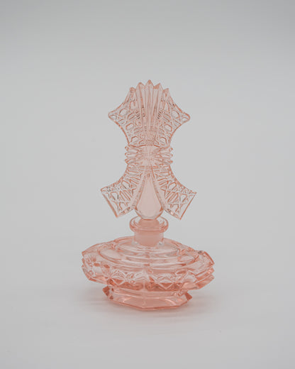 Pink Glass Perfume Bottle