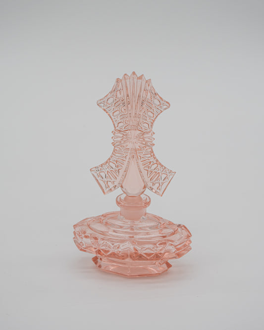 Pink Glass Perfume Bottle