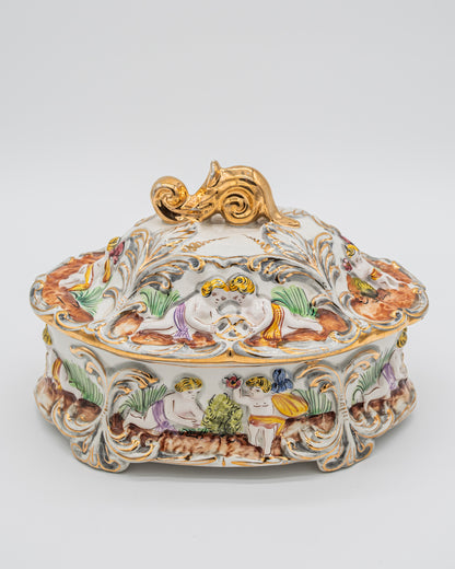 Cherub Covered Tureen Dish