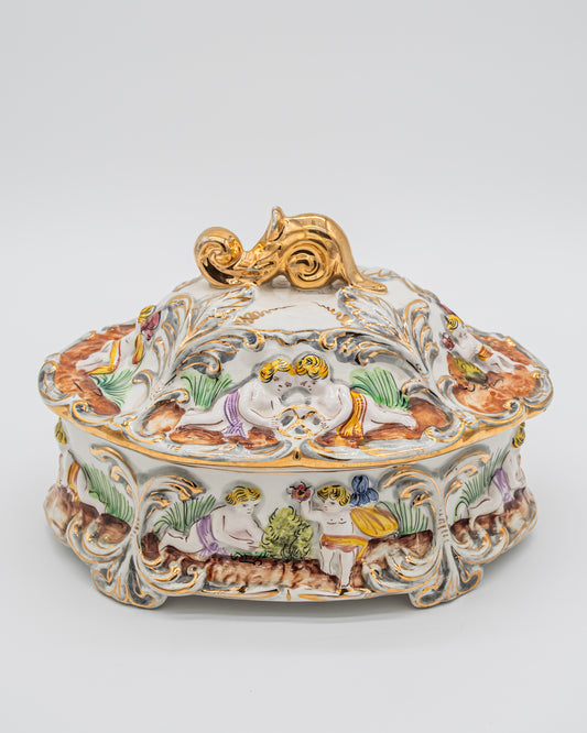 Cherub Covered Tureen Dish