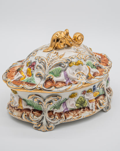 Cherub Covered Tureen Dish