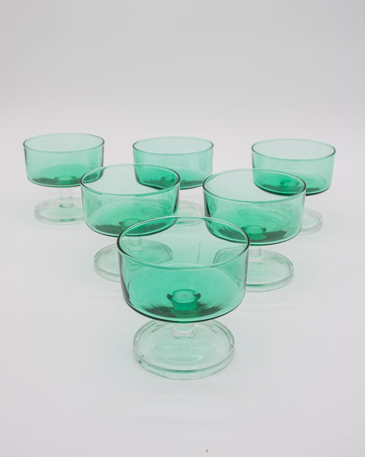 Green Cocktail Glasses