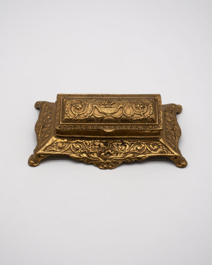 Antique Brass Postage Stamp Holder