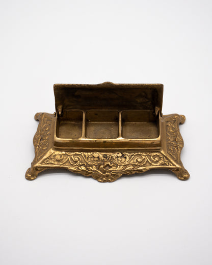 Antique Brass Postage Stamp Holder