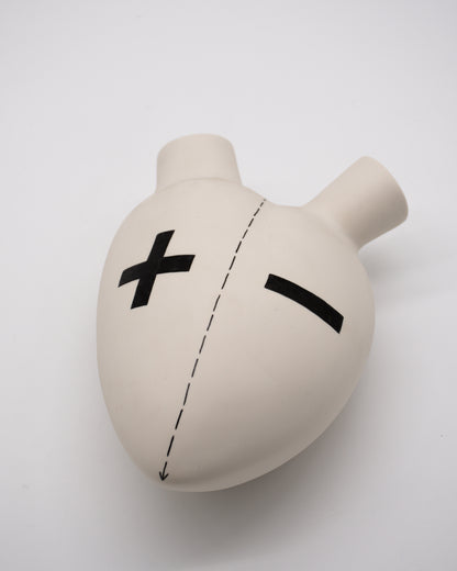 Ceramic Heart Wall Mounted Vase - Plus Minus