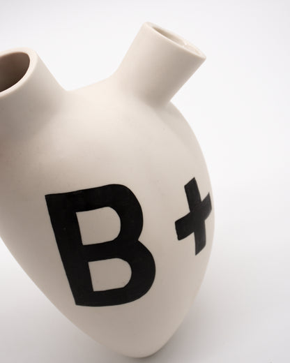 Ceramic Heart Wall Mounted Vase - B+