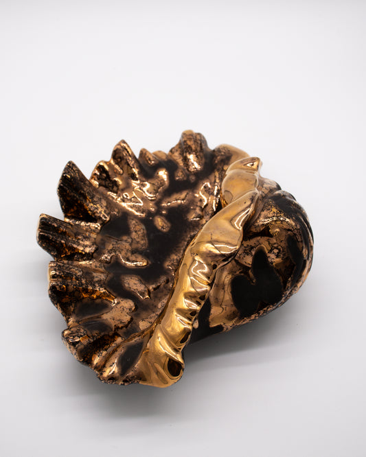 Gold and Black Seashell by Westwood Ware