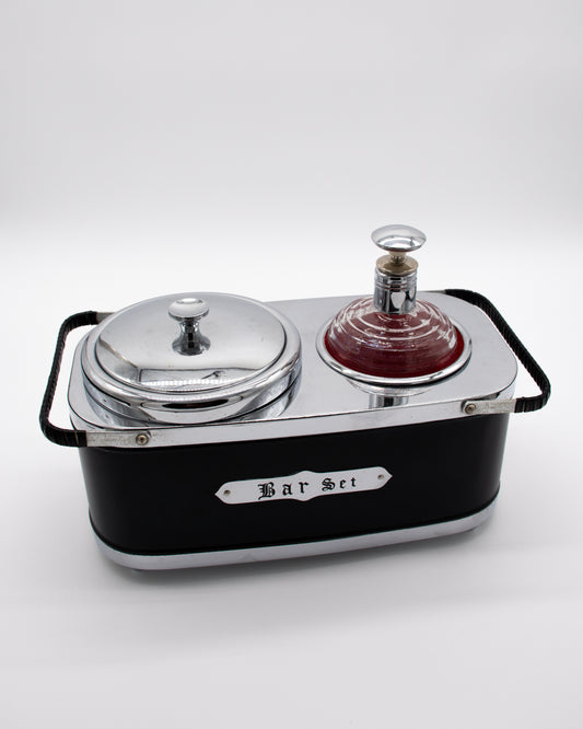 Black and Steel Musical Bar Set