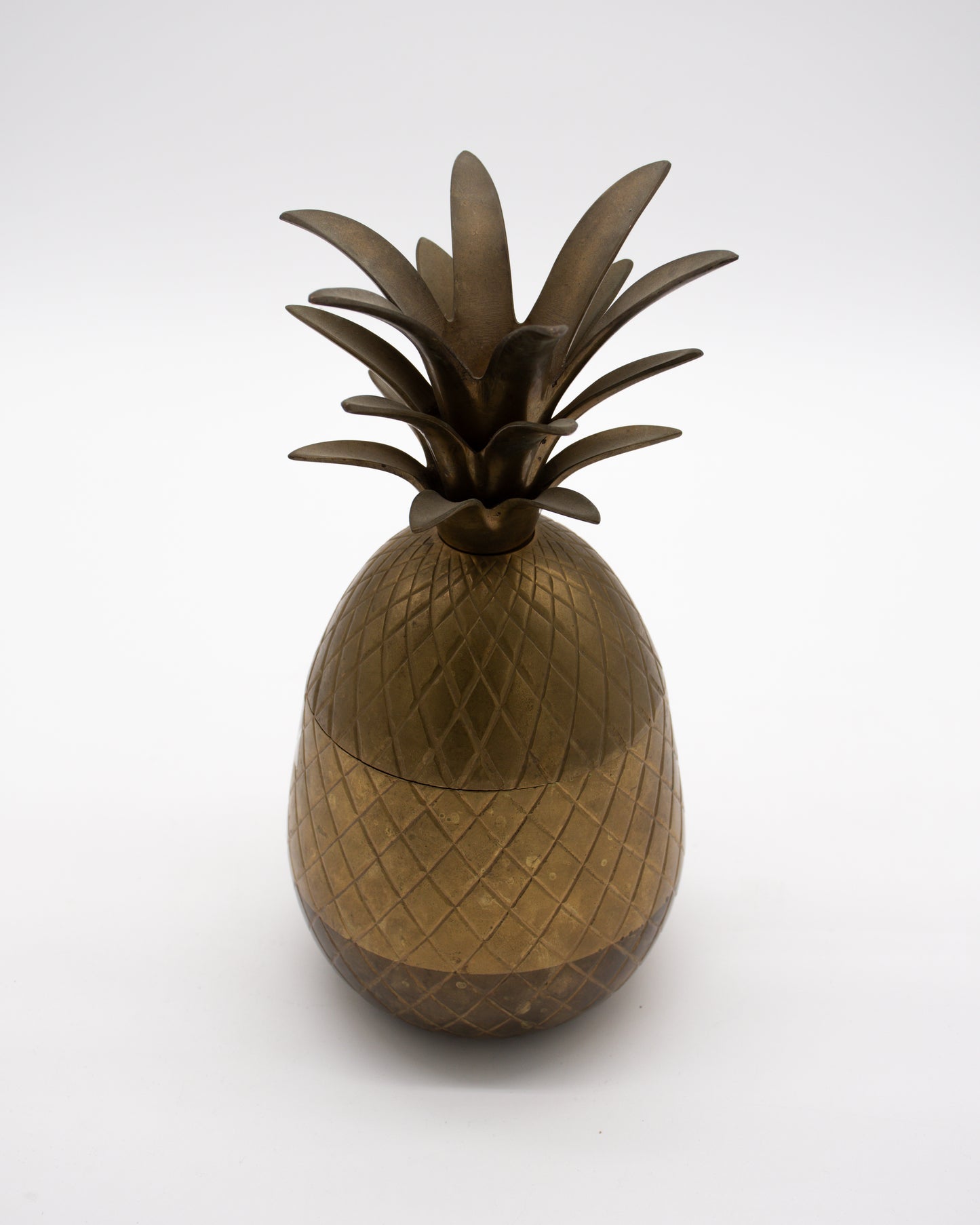 Vintage Brass Pineapple Container Jar