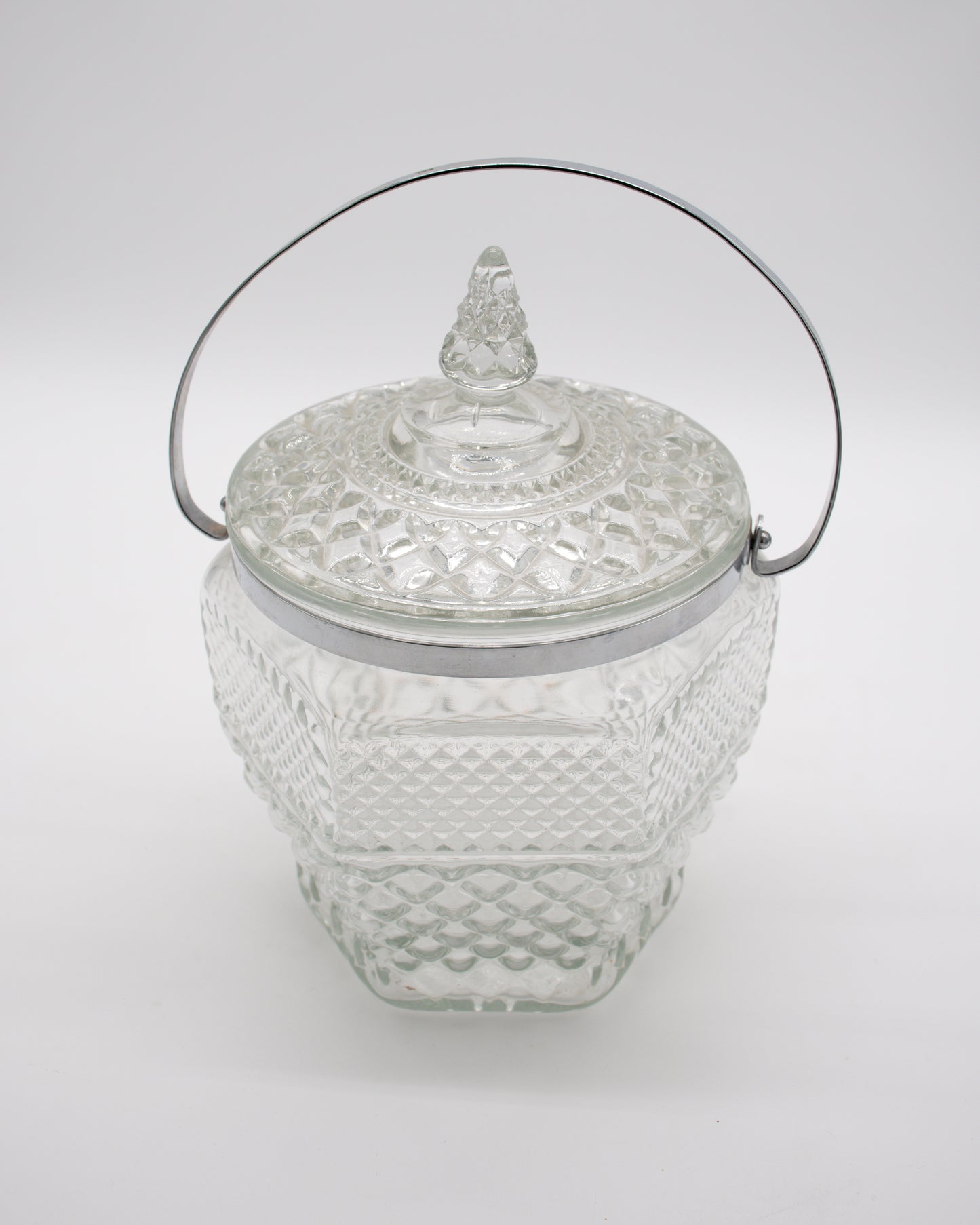 Vintage Glass Ice Bucket