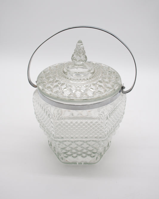 Vintage Glass Ice Bucket