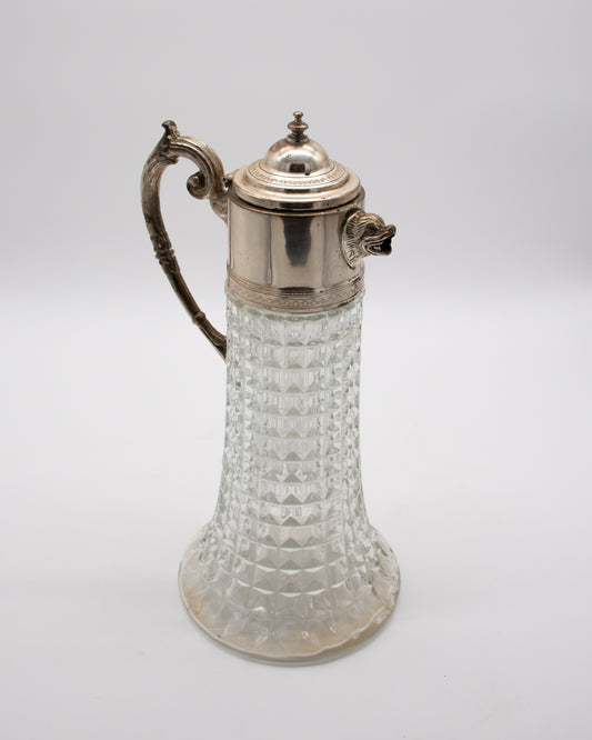 Vintage Glass Claret Jug