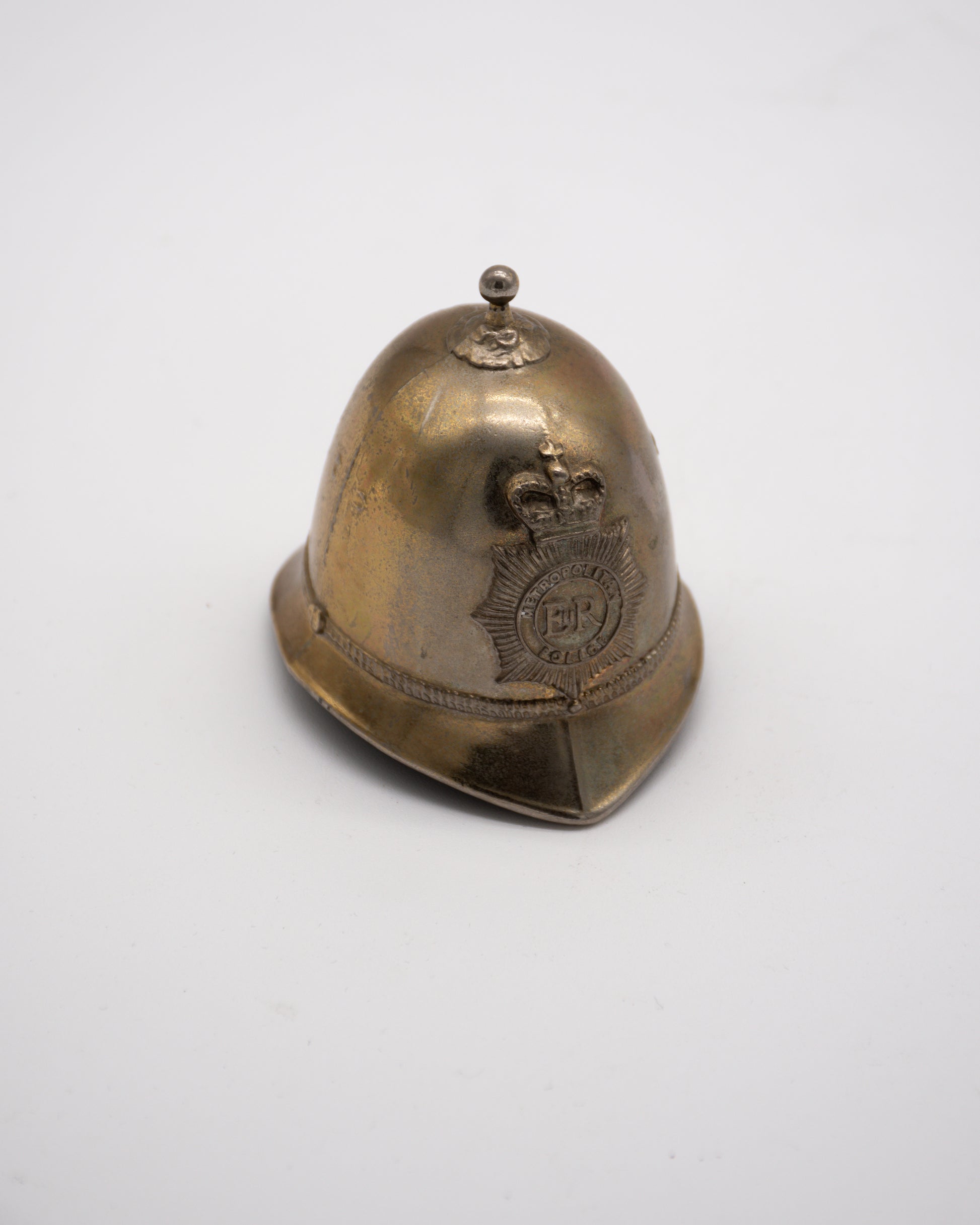 bell british helmet Vintage Bobby HUNTER & HUNTRESS Snell SA25 rated. Vintage 1950s Brass/copper/metal Miniature Helmets