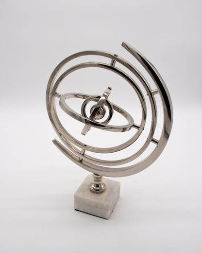 Armillary Globe with Marble Base