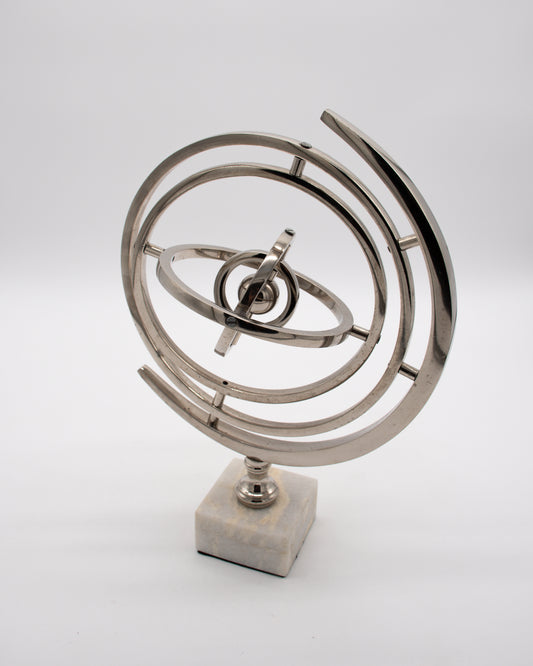 Armillary Globe with Marble Base
