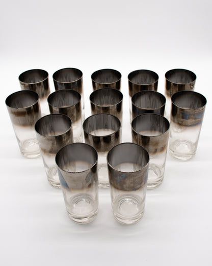 Silver Fade Highball Glasses 15 Set