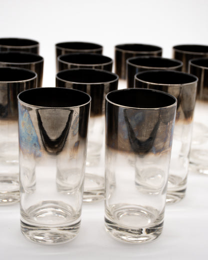 Silver Fade Highball Glasses 15 Set