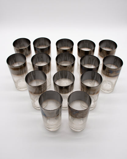 Silver Fade Highball Glasses 15 Set