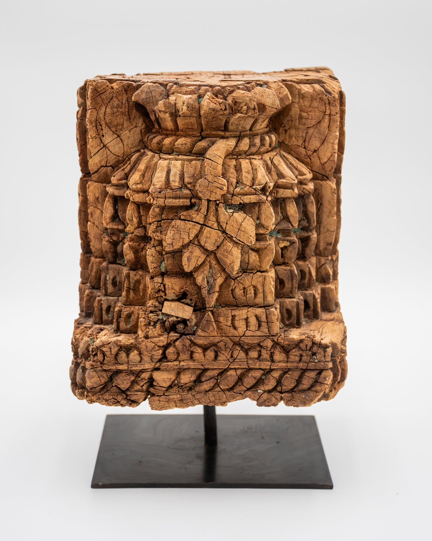 Tibetan Pillar Base Bookend Large