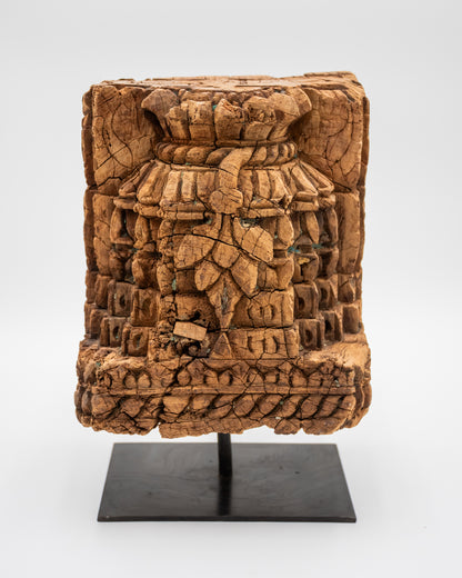 Tibetan Pillar Base Bookend Large