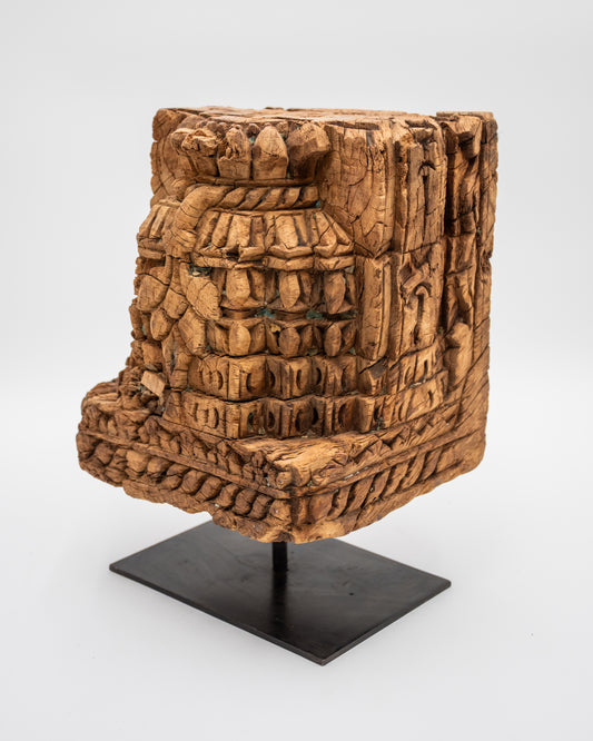 Tibetan Pillar Base Bookend Large