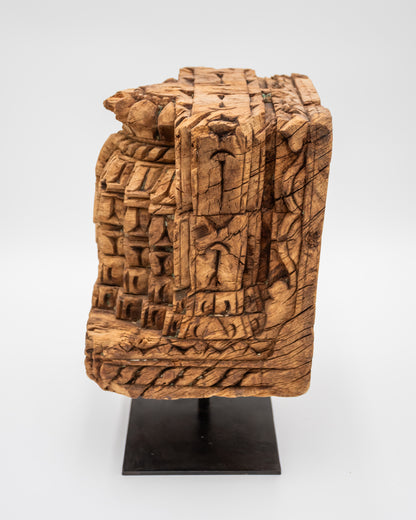 Tibetan Pillar Base Bookend Large
