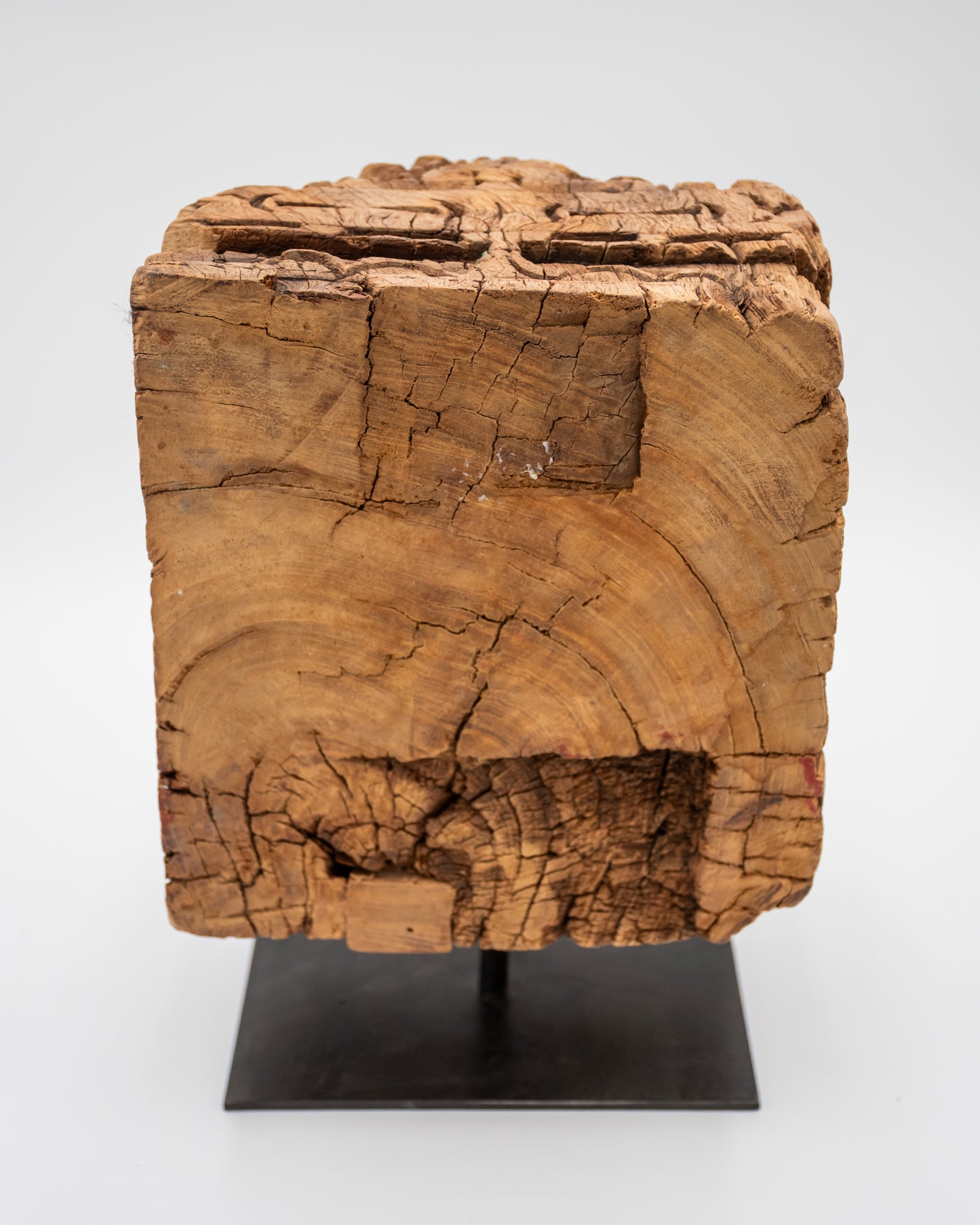 Tibetan Pillar Base Bookend Large