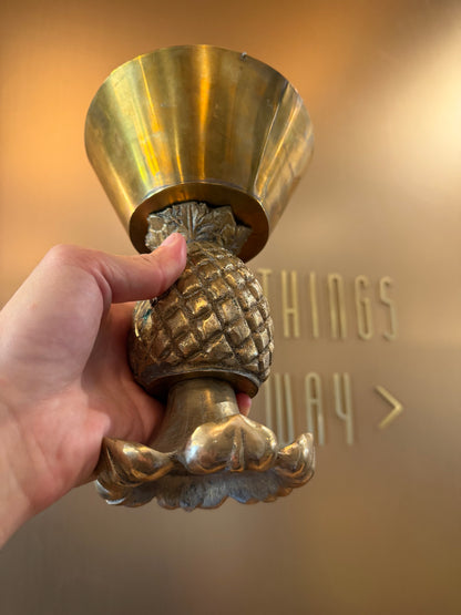 Pair of Brass Pineapple Bookends