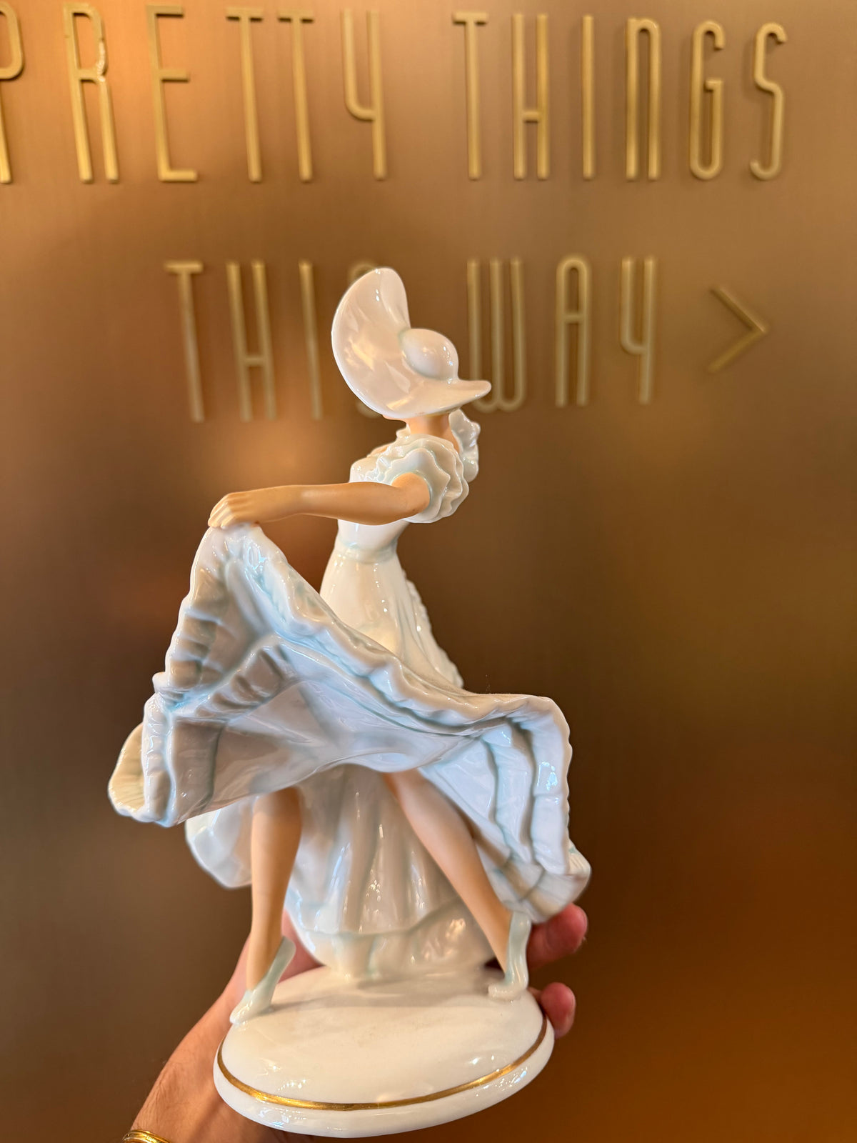 Pair of Schaubach Kunst Porcelain Dancer Figurines, Western Germany, c. 1950s