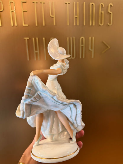 Pair of Schaubach Kunst Porcelain Dancer Figurines, Western Germany, c. 1950s
