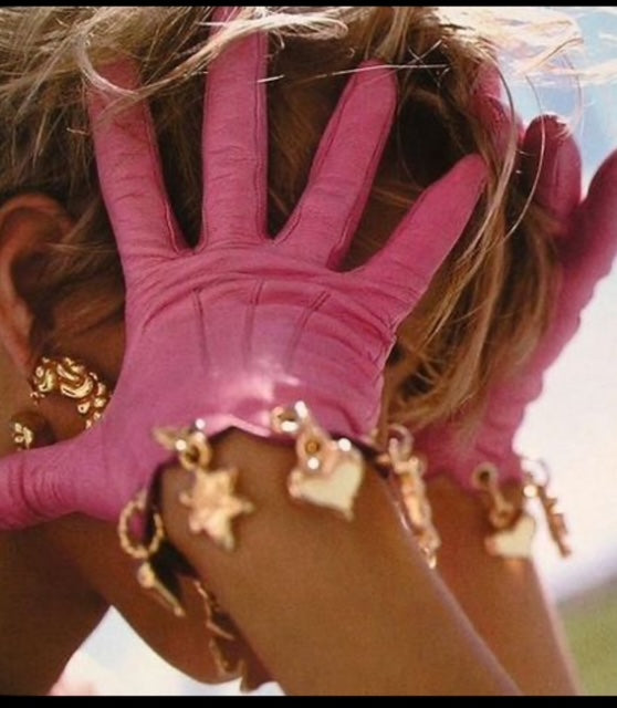 Custom Leather Charm Gloves