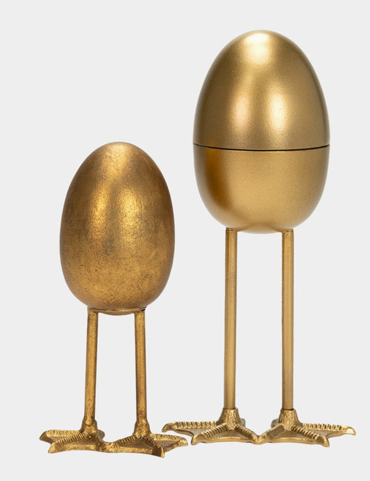 Golden Egg Storage Sculpture